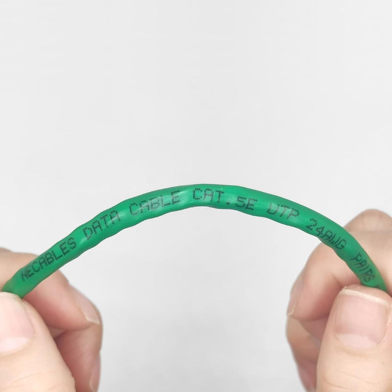 NECABLES CAT5E RJ11 Data Cable DSL Cable 15ft Heavy Duty High-Speed for DSL Modem UTP Compatible with ATT RJ11 6P4C Male to Male Green - 15 Feet - Image 4